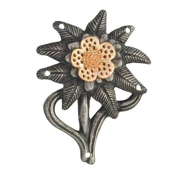 Gorgeous Edelweiss Badge Brooch Pin, Cockade Lapel Pin for Women Men