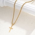 thumbnail image 4 of Simple Temperament Cross Pendant Necklace For Men Women Versatile Minimalist Vintage Necklaces Jewelry Accessories Gifts, 4 of 4