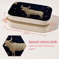 thumbnail image 5 of Taurus Constellation Velvet Portable Bracelet Holder with Removable Compartment - Storage Box, Jewelry Box, and Jewelry Stand - Gift, 5 of 7