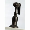 thumbnail image 2 of Kingston Brass KS7275PXBS English Country 8-Inch Bridge Kitchen Faucet with Sprayer, Oil Rubbed Bronze, 2 of 9