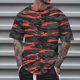 thumbnail image 2 of Camisetas de Cuello de la Tripulación de los Hombres de Verano Redondo Cuello Impreso Camiseta, Top Atlético de Secado Rápido Casual para los Hombres, 2 of 5