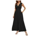thumbnail image 3 of MKLEKYY Vêtements d'Automne pour Femmes Tendance 2024 Combinaison d'Été Sans Manches Mode Ceinture Sans Manches Robe Décontractée Cargo pour Femmes, 3 of 3