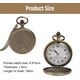thumbnail image 3 of Reloj de bolsillo vintage Reloj de bolsillo de cuarzo con cadena Reloj de bolsillo para hombre Cadena Reloj de bolsillo con números romanos antiguos clásicos Reloj de aleación para, 3 of 8