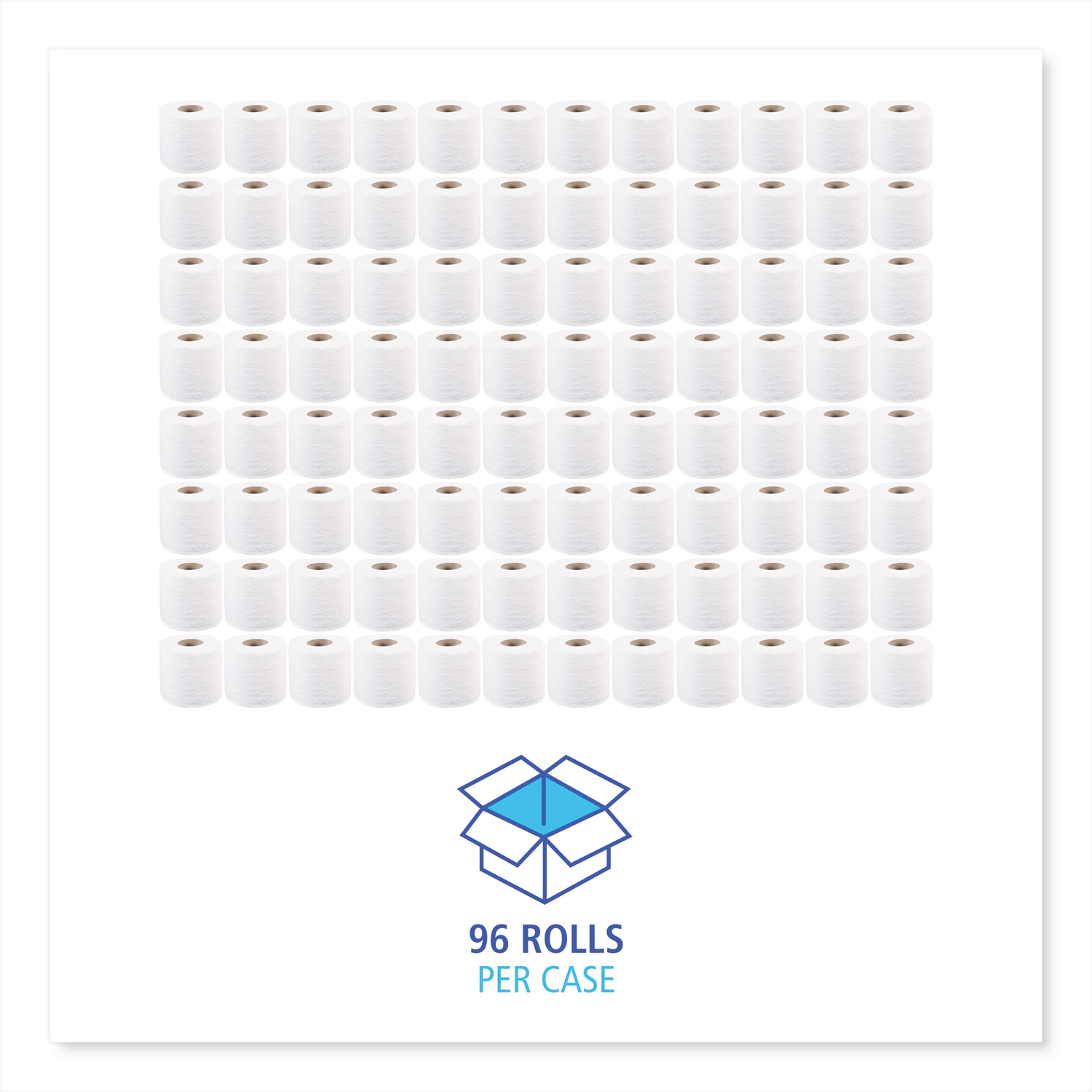 Boardwalk Two-Ply Toilet Tissue, Septic Safe, White, 4 x 3, 400 Sheets/Roll, 96 Rolls/Carton -BWK6144 - 3