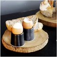 thumbnail image 4 of Black Matte Ceramic Egg Toppers, Set of 2 - Handcrafted Stoneware for Soft Boiled Eggs, Dishwasher & Microwave Safe, Minimalist Cups for Home & Restaurant$$Home Decor, Kitchen, & Other, 4 of 5