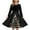 z251118-c-Black, variant on XEGLSBU Christmas Dresses for Girls 10/12 Style Girls Print Party Dress with Lace up Front Long Sleeves and Back Elastic Zipper for Holiday Festive Pageant Gown Black Size 7-8 Years