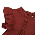 thumbnail image 4 of Robes de Princesse Unies pour Tout-Petites Filles, Douces, à Volants, Col Ras du Cou, Sans Manches, Robe d'Été, Vêtements Décontractés, 4 of 6