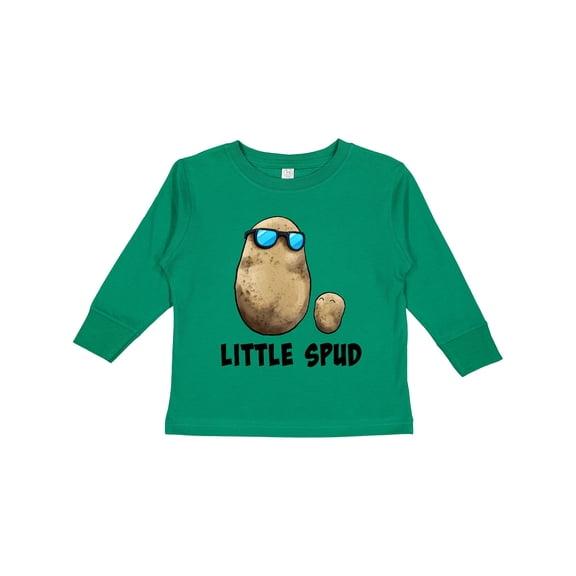 Inktastic Little Spud Potato Father and Child Boys or Girls Long Sleeve Toddler T-Shirt