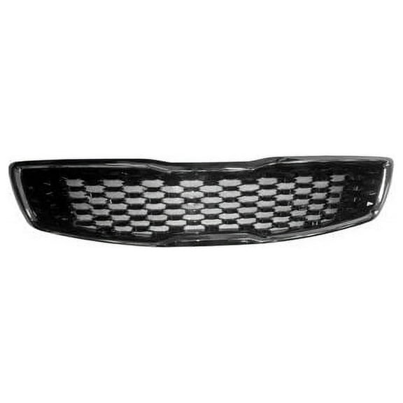 Front Grille - Black - Compatible with 2017 - 2018 Kia Forte