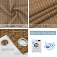 thumbnail image 2 of Vintage Rattan Blackout Curtains for Bedroom, Minimalist Abstract Wicker Texture Brown Thermal Insulated Kitchen Drapes with Grommets, Light Blocking Window Treatment, 2 Panels 42" x 54", 2 of 7