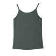 thumbnail image 4 of Girls Linen Camisole Tank Tops Summer Loose Cami Sleeveless Shirts Casual Spaghetti Undershirts for Gymnastics Dancewear, 4 of 5