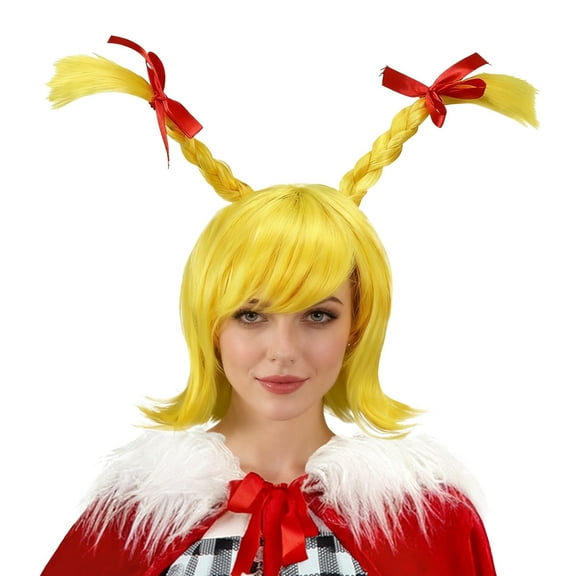 Funny Wigs Women Blonde Braid Wig