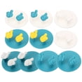 thumbnail image 1 of Shisuyan 10 Pcs Support de Prise Polyvalent en Forme de Pouce Crochet Mural Adhésif Cintre de Rangement, 1 of 9