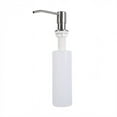 thumbnail image 1 of Dispensador de jabón para fregadero de cocina (níquel cepillado), dispensador de jabón para fregadero de diseño integrado, recambio desde la parte superior, acero inoxidable, 1 of 5