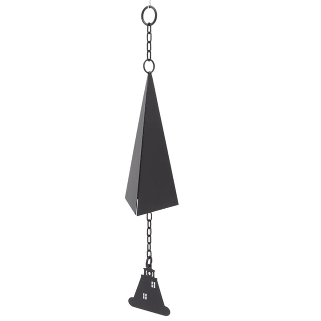 Decoración de campana de pared campana de viento triangular de hierro colgante de anillo para interiores y exteriores Octpeak Otros