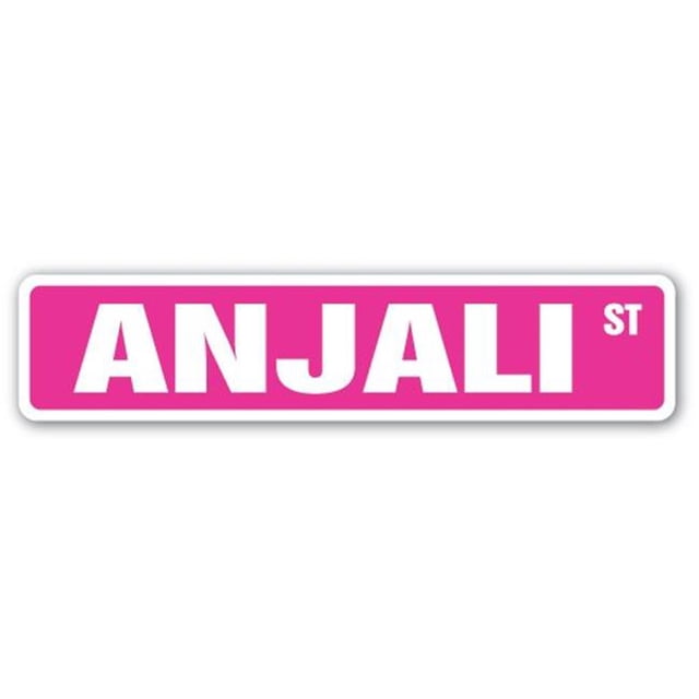 SignMission SS-ANJALI Panneau de Rue pour Chambre d'Enfants 4 x 18 Po. - Anjali