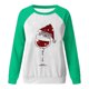 thumbnail image 4 of Puntoco Mujer Navidad Invierno Manga Larga Cuello Redondo Impresión De Letras Top Blusa Sudadera Puntoco Puntoco-9174, 4 of 4
