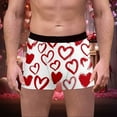 thumbnail image 2 of Gunia Mens Underwear Boxer Briefs Heart Print Valentine's Day Shorts High Elasticity Stylish For Everyday Wear Soft Leisure S-Xxxl, 2 of 5