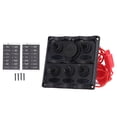 thumbnail image 2 of Rocker Switch Panel, Easy Installation Temperature  Marine Switch Panel 15A FUSE 2 USB Port PC DC12V To 24V  for RVs for Speedboats, 2 of 8