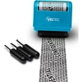 thumbnail image 3 of Veltec Identity Protection Address Blocker Anti-Theft Roller Guard Stamp Wide 3 Pack Refills (Light Blue), 3 of 5