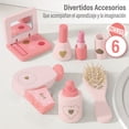 thumbnail image 3 of Tocador de Juguete Kids House Magic Star con espejo y Accesorios de madera, 3 of 7