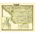 thumbnail image 2 of Warner 13x12 Black Ornate Wood Framed with Double Matting Museum Art Print Titled - Jo Daviess Illinois Landowner - Warner 1870, 2 of 4