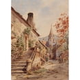 thumbnail image 2 of Carl Wenzel Zajicek 11x14 Black Ornate Wood Framed Double Matted Museum Art Print Titled: Summer Day in Schwallenbach in the Wachau, 2 of 5