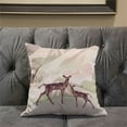 thumbnail image 6 of Amrita Sen Designs CAPL732BrCDS-ZP-26x26 26 x 26 in. Curious Deer Broadcloth Indoor & Outdoor Zippered Pillow - Black & Pink, 6 of 6