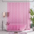 thumbnail image 2 of AmazerBath Shower Curtain Liner, 72x72 Clear Hot Pink Shower Curtain Liner, Lightweight Plastic Shower Curtain Liner, Cute Waterproof Shower Liner for Bathroom with 3 Magnets & 12 Grommet Holes, 2 of 7