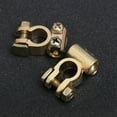 thumbnail image 4 of 2pcs Car Battery Terminal Auto Terminal End Battery Terminal Clamp Connector Golden, 4 of 5
