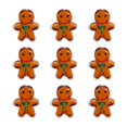 thumbnail image 1 of Beadthoven, 20 unidades, cuentas navideñas para hombre, pan de jengibre, hechas a mano, pequeñas cuentas de cristal de Murano hechas a mano para hacer joyas, collares, collares, manualidades, 1 of 6