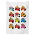 thumbnail image 3 of Ambesonne Truck Tablecloth Rectangular Table Cover, Colorful Food Trucks, 60"x90", Multicolor, 3 of 4