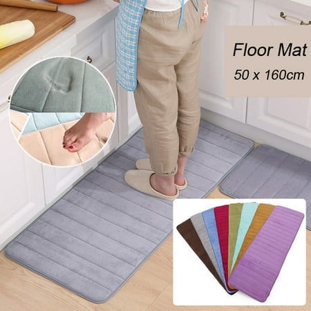 62 X 20 Oversize Memory Foam Mat Microfibre Kitchen Non Slip