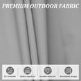 thumbnail image 6 of 10FT Patio Umbrella with Push Button Tilt & Crank Lift, Durable Aluminum Frame & 8 Reinforced Ribs, UV-Resistant Canopy for Outdoor Shade in Backyard, Deck or Pool Area - Grey, 6 of 8