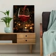 thumbnail image 5 of Red Wine Glass Canvas Print/Wall Art， Perfect for Living Room， Dining Room， Kitchen， Bar， and Wine Cellar Decoration., 5 of 8