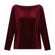 thumbnail image 4 of Karight Velvet Tops for Women Long Sleeve Crew Neck Tshirts Casual Loose Fit Tunic Blouses Elegant Party Dressy Outfits, 4 of 5