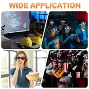 4pcs Polarized 3D Viewing Glasses, Passive Circular 3D Glasses,Orange