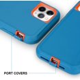 thumbnail image 5 of Case for iPhone 11 Pro Max (6.5'' Display), Rugged Durable Defender Heavy Duty 3 in 1 Shockproof Full Body Protective Cover Phone Case for Apple iPhone 11 ProMax (Blue Orange), 5 of 14