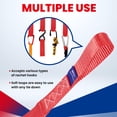 thumbnail image 5 of MOCA 8-Pack Soft Loop Tie Down Straps 4,000 Load Capacity & 12,000 Lbs Breaking Strength 1.6 x 17 inches Heavy Duty Tie Down Straps for Securing ATV, UTV, Motorcycles, Scooters & Dirt Bikes(Red), 5 of 8