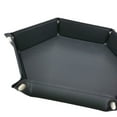 thumbnail image 4 of Square/Hexagonal Tray Bar Nightclub Game Board Folding Hexagonal Tray Folding PU Leather Plate Desktop Storage Box, 4 of 9
