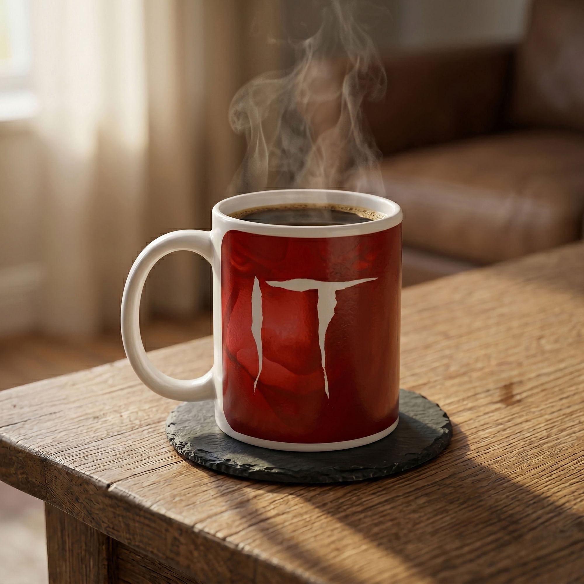 Pyramid America: IT Pennywise Red - 11oz Ceramic Mug - Coffee & Tea Cup, Horror Character Photo, Microwave-Dishwasher Safe, Fan Collectible, Licensed