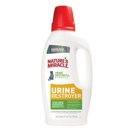 Nature's Miracle Cat Urine Remover with Enzymatic Formula Pour, 32 (Best Way To Remove Cat Urine Smell)