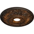 thumbnail image 3 of Ekena Millwork 18"OD x 3 1/2"ID x 1"P Valletta Ceiling Medallion (Fits Canopies up to 3 1/2"), Hand-Painted Rust, 3 of 6