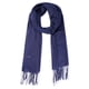 thumbnail image 1 of Bufanda de invierno cálida de imitación de cachemira INSPIRE CHIC, chal largo de color sólido con flecos para mujeres y hombres 78.7"x27.6" azul marino, 1 of 6