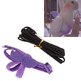 thumbnail image 4 of Arnés Volador de Aves Cuerda de Tracción, Diseño de Ala Púrpura Loro Ajustable Ajustable Mazo de Pájaros Correa Ergonómica Con Comomodo para Pájaros, 4 of 7