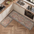 thumbnail image 2 of KUETH Kitchen Mats for Floor, Kitchen Rug with Anti Fatigue, Non Slip Washable Kitchen Rug, Set of 2 Kitchen Mat 17"x59"+17"x30", Runner Rug with Waterproof for Bathroon and Bedroom, 2 of 3
