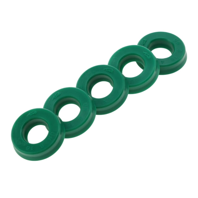 Anillo de sello de aceite universal Unique Bargains Sello de labio UN 8x16x4mm Alta presión TPU Verde 5 Pcs