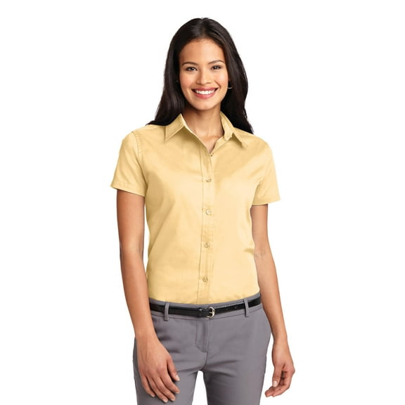 Port Authority Short Sleeve Shirt (L508) Yellow, S