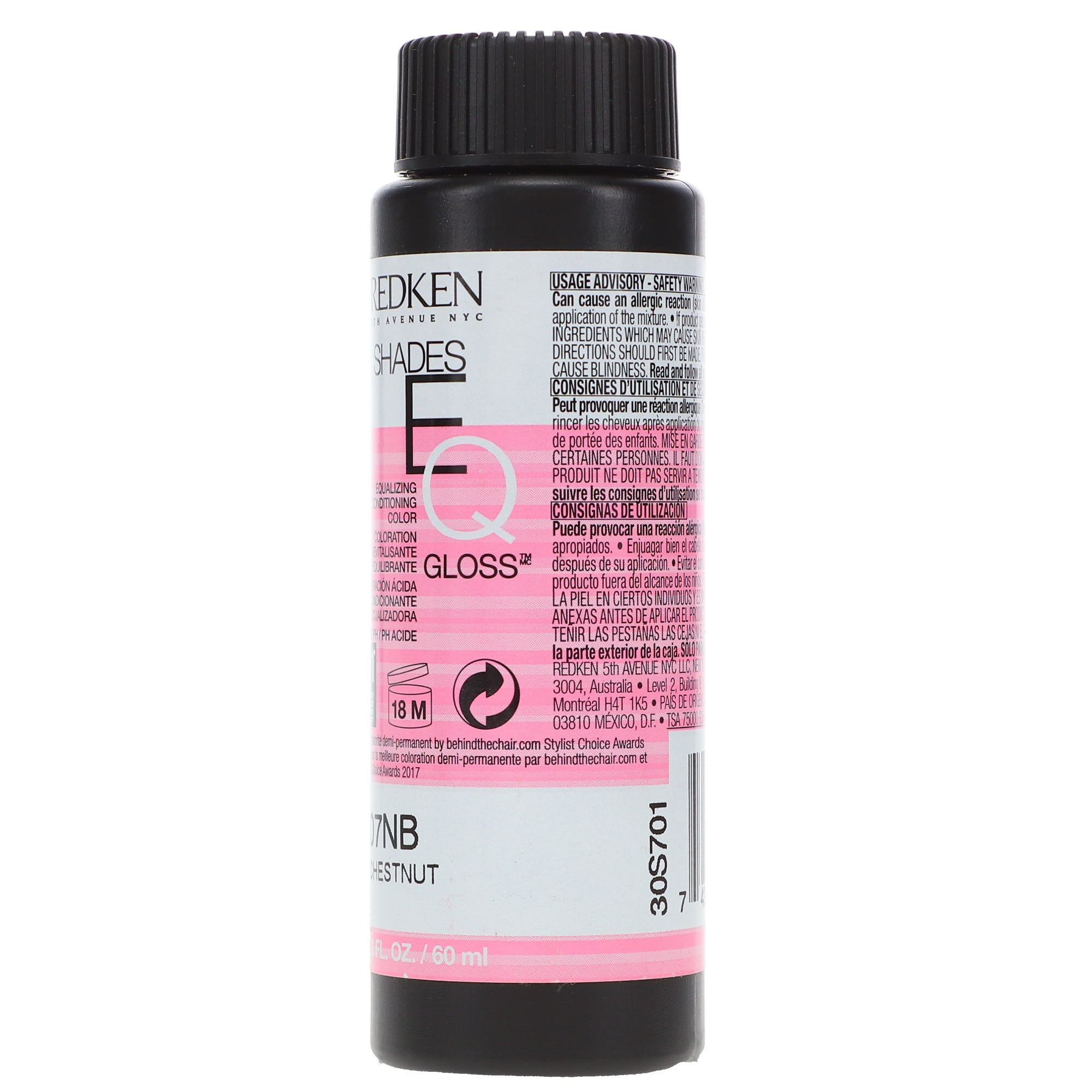 Redken Shades Eq Hair Color Gloss 07Nb - Chestnut For Women, 2 Oz