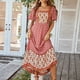 thumbnail image 3 of WILLBEST Vestidos Casuales para Mujer con Curvas, Vestido Largo Bohemio Informal de Manga Corta con Volantes y Cuello Cuadrado, Vestidos Maxi Fluidos Florales para Fiesta y Playa Chica, 3 of 3